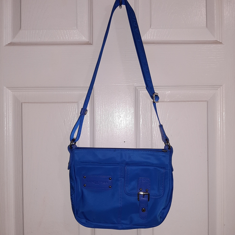 Lancaster Paris Nylon And Leather Crossbody Bag